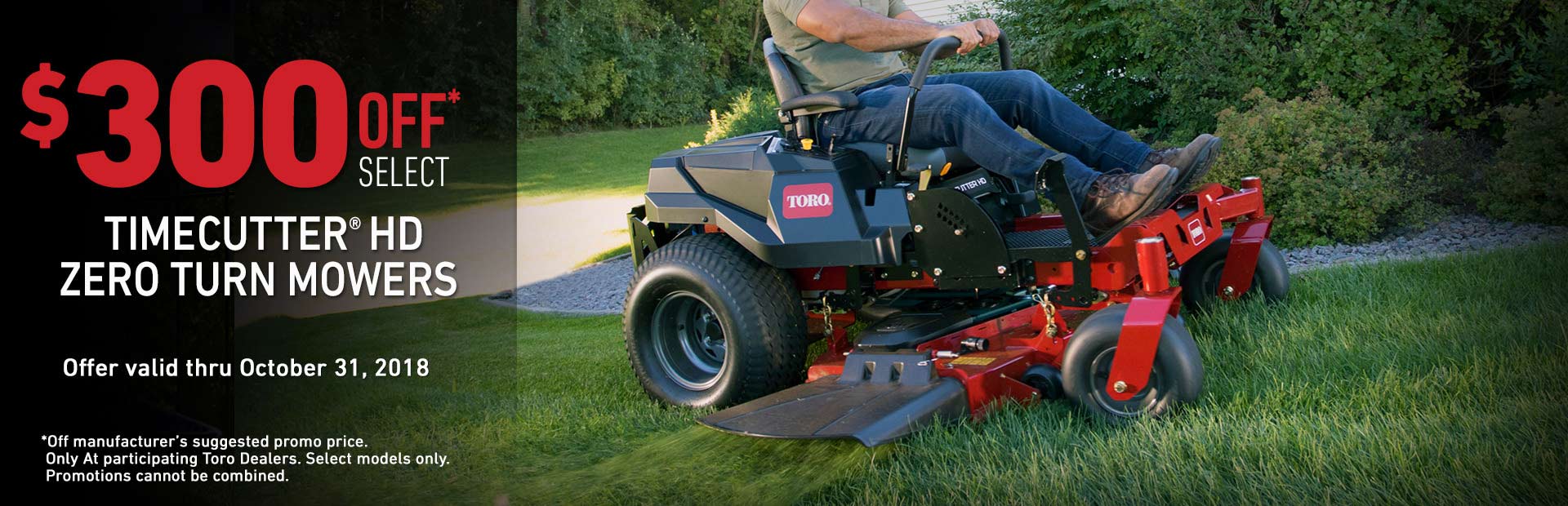 Toro: $300 Off Select TimeCutter HD Mowers